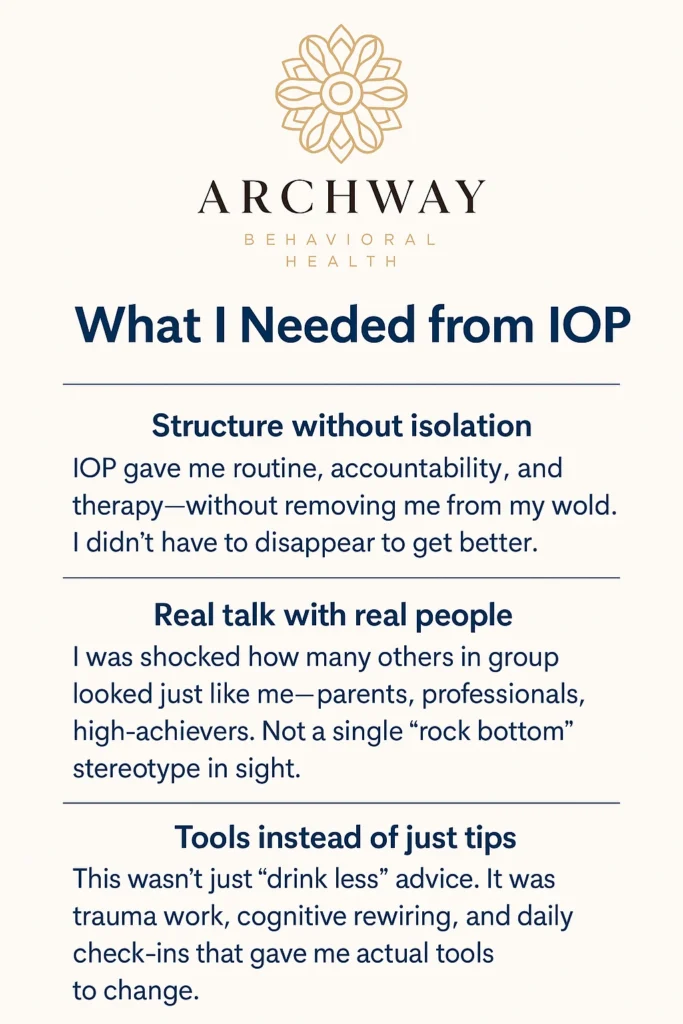 How an Intensive Outpatient Program Saved My Recovery